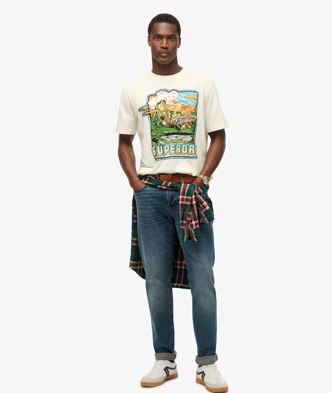 Superdry Camiseta Gráfica De Corte Holgado Neon Travel