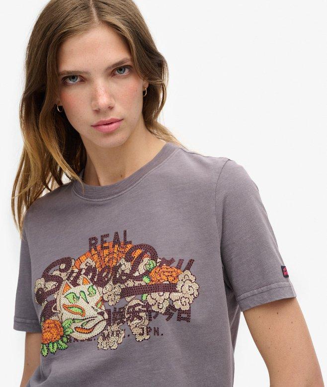 Superdry Camiseta Gráfica De Corte Relajado Con Logotipo Tokyo Vintage