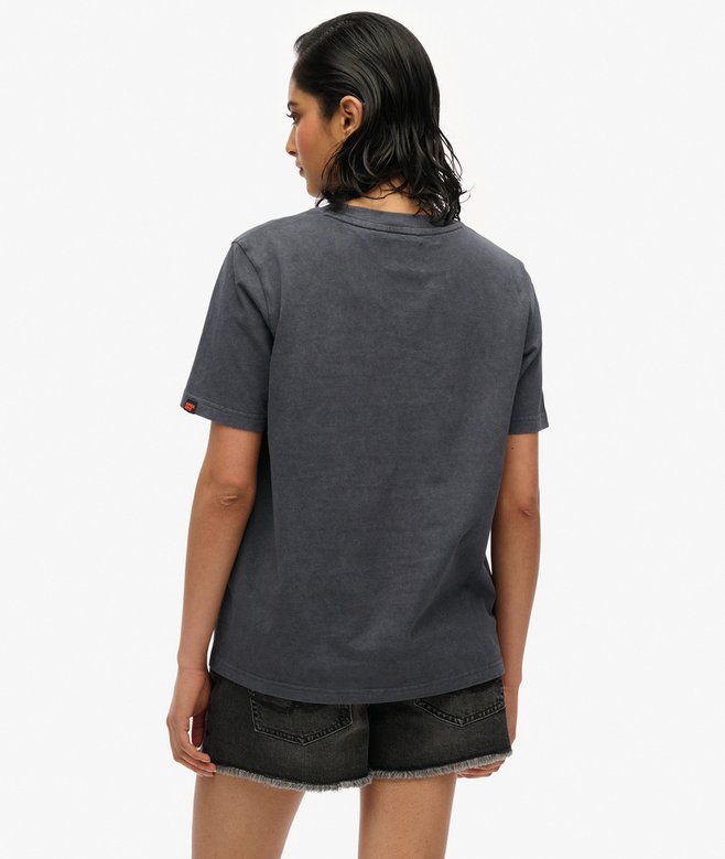 Superdry Camiseta Gráfica Motera Con Corte Relajado Rock