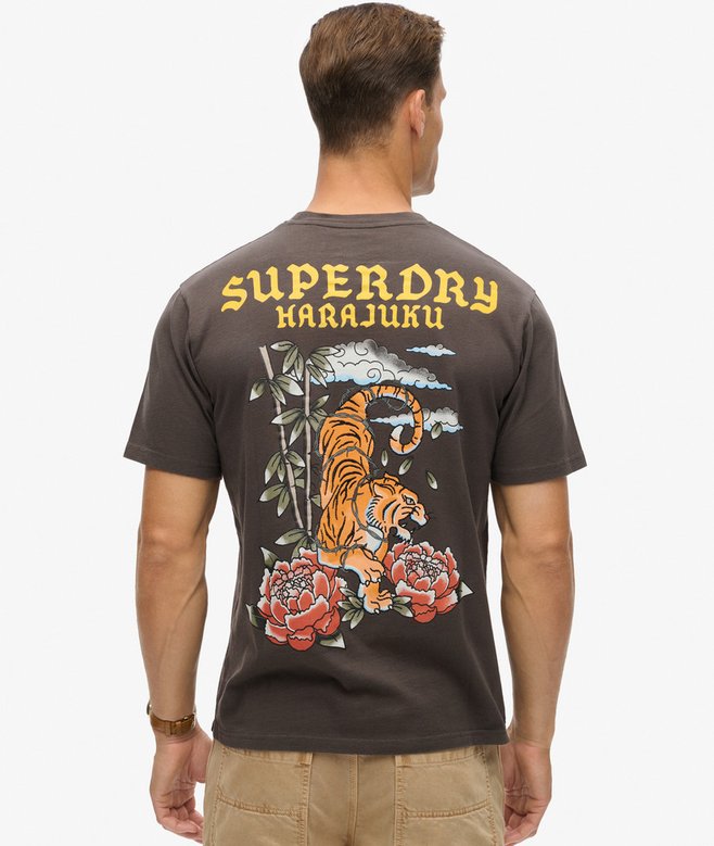 superdry Camiseta gráfica suelta con motivo de tatuaje