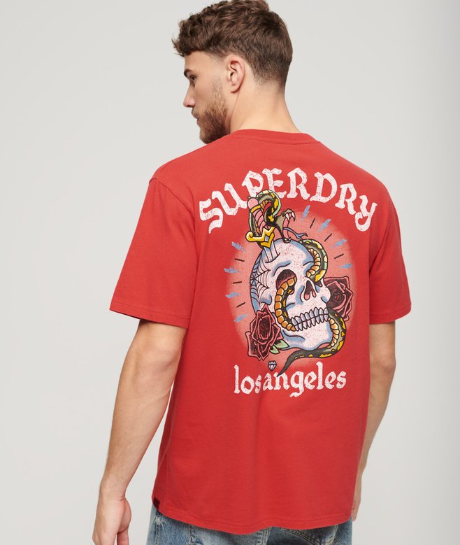 superdry Camiseta gráfica suelta con motivo de tatuaje