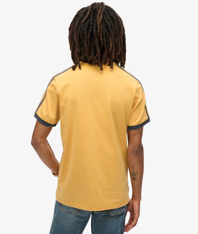 Superdry Camiseta Retro De Manga Corta A Rayas Con Logo Essential