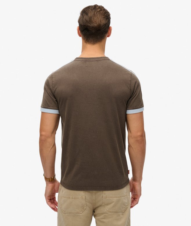 Superdry Camiseta Retro De Manga Corta A Rayas Con Logo Essential