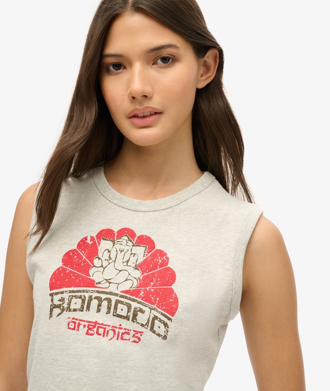 Superdry Camiseta Sin Mangas Ajustada Superdry X Komodo Ganesh