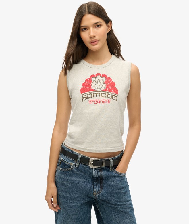 superdry Camiseta sin mangas ajustada Superdry x Komodo Ganesh