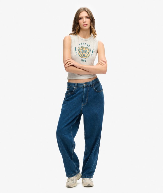 Superdry Camiseta Sin Mangas Ajustada Superdry X Komodo Tiger