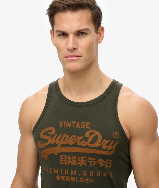 Superdry Camiseta Sin Mangas Classic Con Logotipo Vintage Heritage