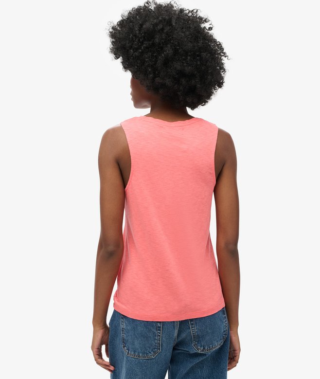 Superdry Camiseta Sin Mangas Con Amplio Escote Redondo