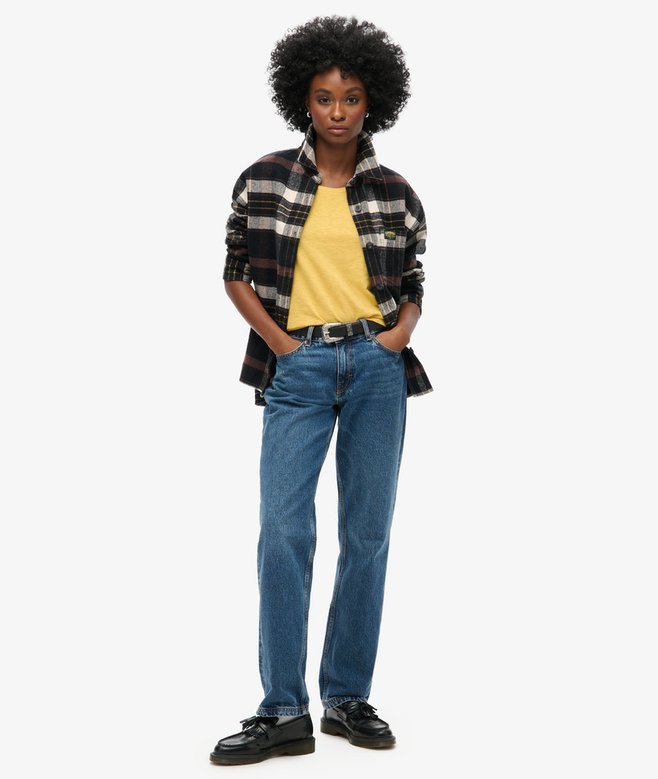 Superdry Camiseta Sin Mangas Con Amplio Escote Redondo