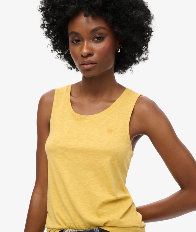 Superdry Camiseta Sin Mangas Con Amplio Escote Redondo