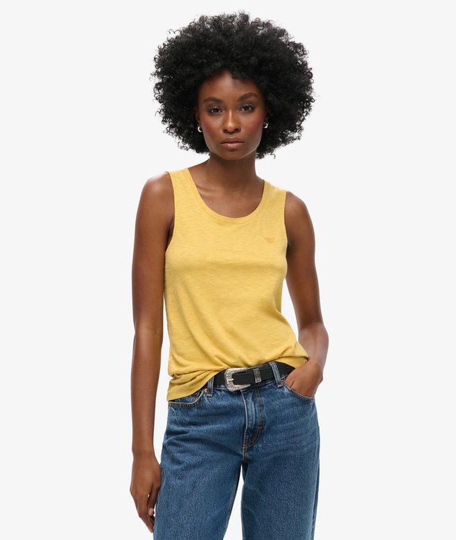 superdry Camiseta sin mangas con amplio escote redondo