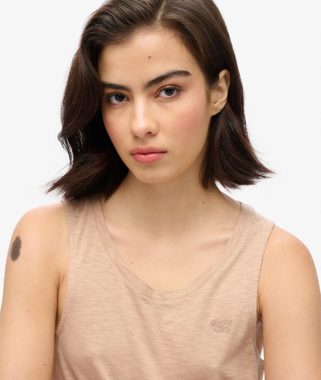 Superdry Camiseta Sin Mangas Con Amplio Escote Redondo