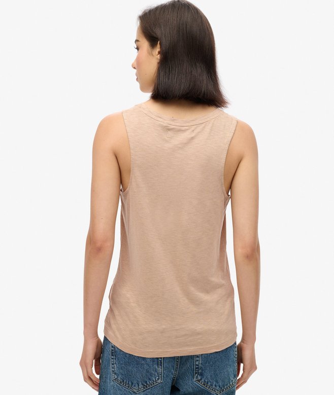 Superdry Camiseta Sin Mangas Con Amplio Escote Redondo