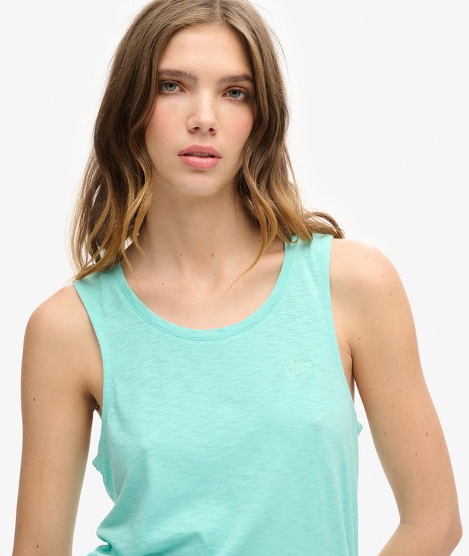 Superdry Camiseta Sin Mangas Con Amplio Escote Redondo