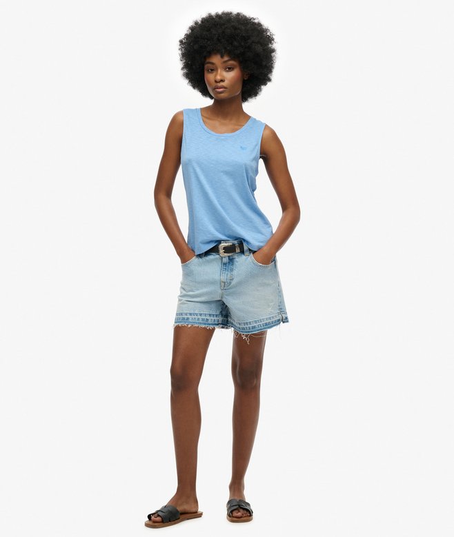 Superdry Camiseta Sin Mangas Con Amplio Escote Redondo