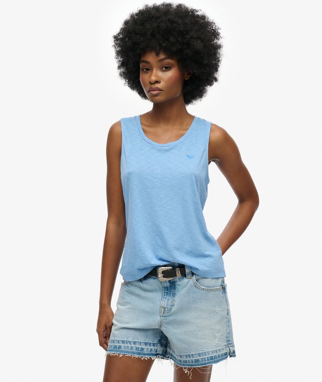 superdry Camiseta sin mangas con amplio escote redondo