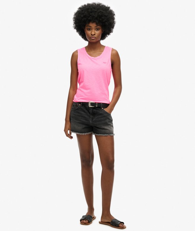 Superdry Camiseta Sin Mangas Con Amplio Escote Redondo