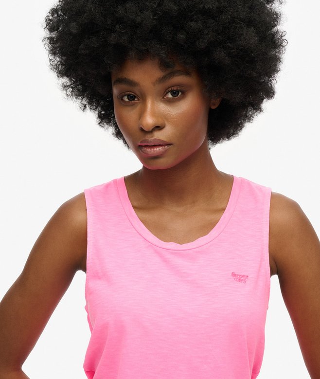 Superdry Camiseta Sin Mangas Con Amplio Escote Redondo