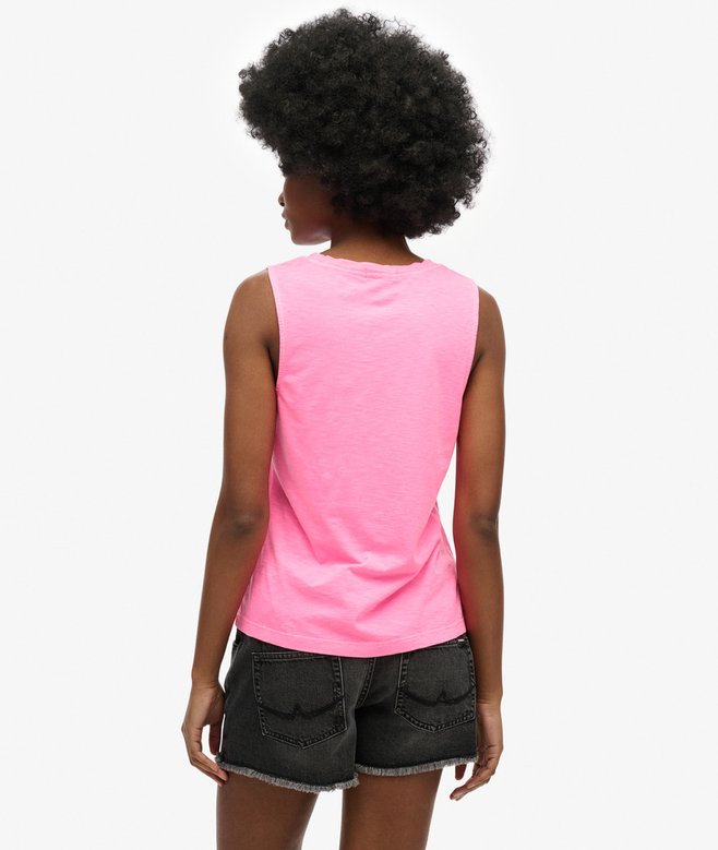 Superdry Camiseta Sin Mangas Con Amplio Escote Redondo