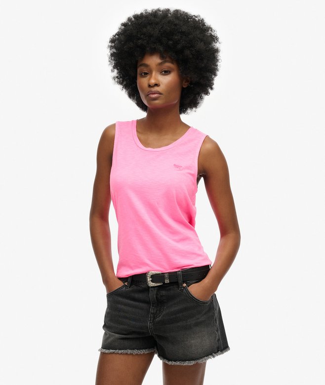 superdry Camiseta sin mangas con amplio escote redondo