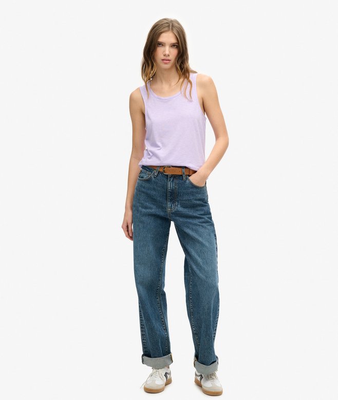 Superdry Camiseta Sin Mangas Con Amplio Escote Redondo