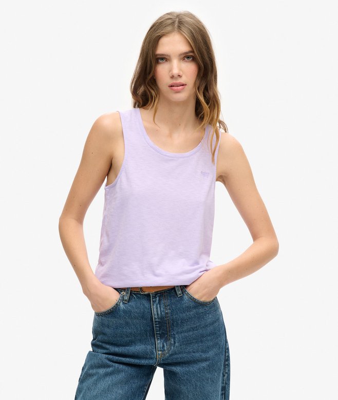 superdry Camiseta sin mangas con amplio escote redondo