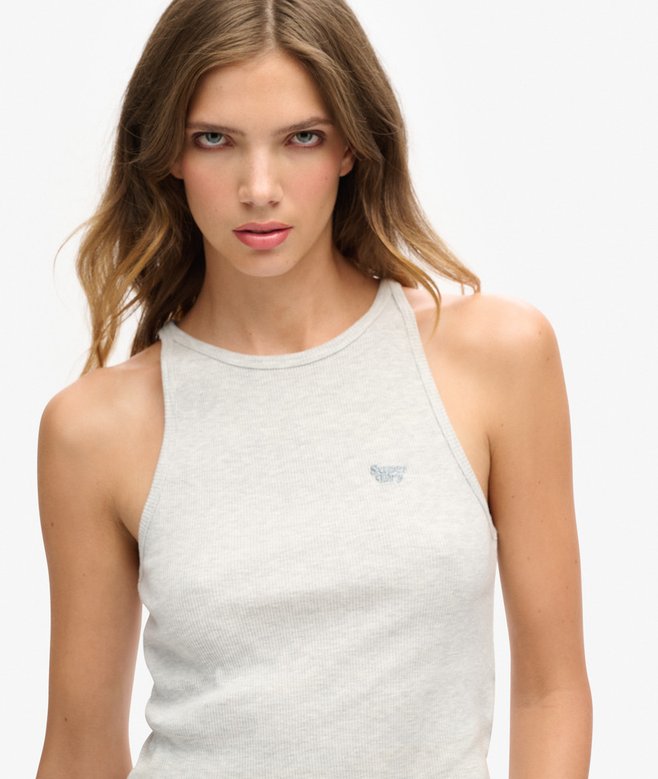 Superdry Camiseta Sin Mangas Con Logo Essential Y Espalda Olímpica