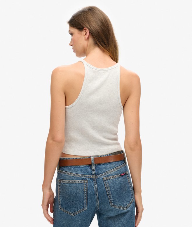 Superdry Camiseta Sin Mangas Con Logo Essential Y Espalda Olímpica