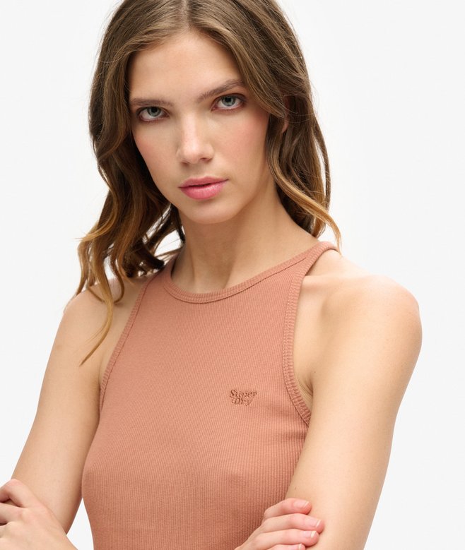 Superdry Camiseta Sin Mangas Con Logo Essential Y Espalda Olímpica