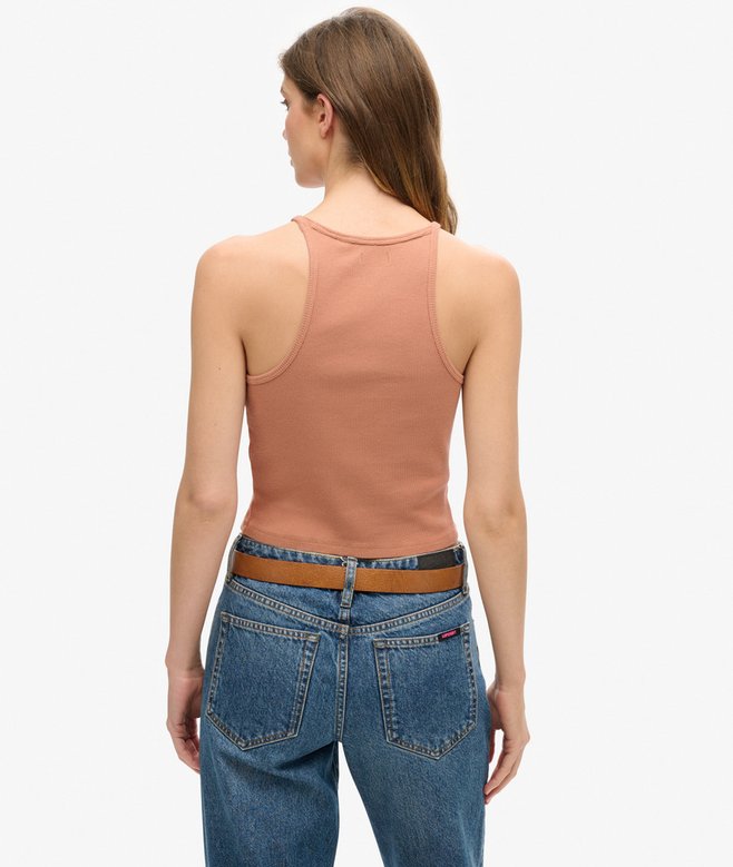 Superdry Camiseta Sin Mangas Con Logo Essential Y Espalda Olímpica