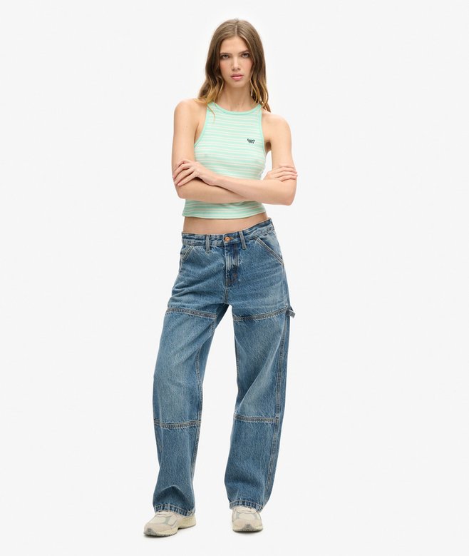 Superdry Camiseta Sin Mangas Con Logo Essential Y Espalda Olímpica