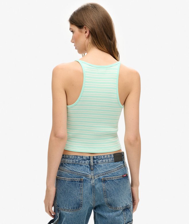 Superdry Camiseta Sin Mangas Con Logo Essential Y Espalda Olímpica