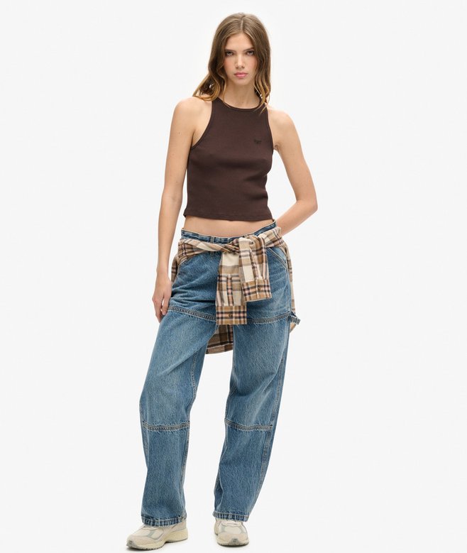 Superdry Camiseta Sin Mangas Con Logo Essential Y Espalda Olímpica