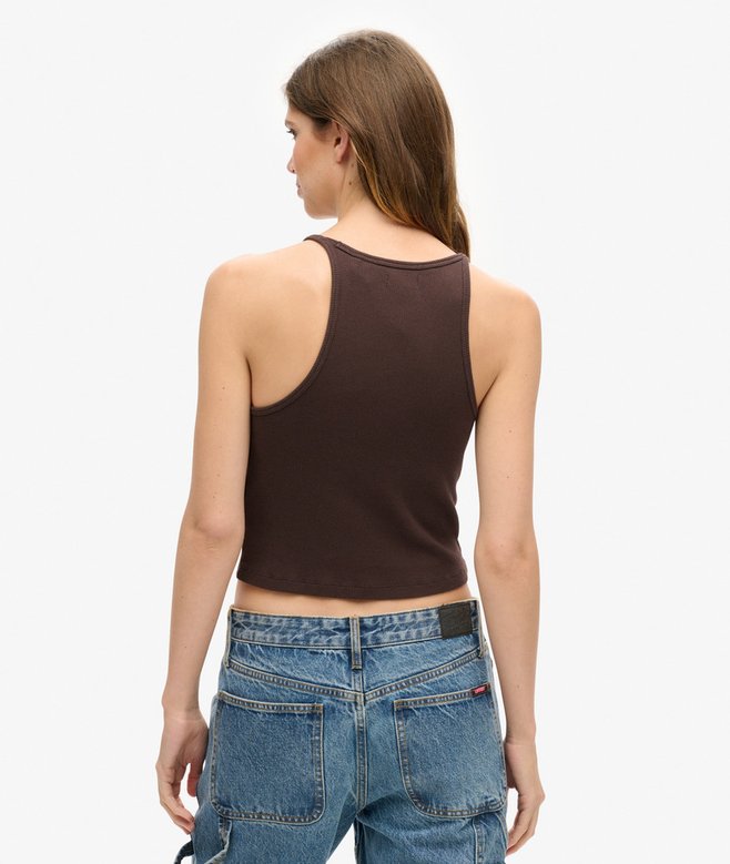 Superdry Camiseta Sin Mangas Con Logo Essential Y Espalda Olímpica