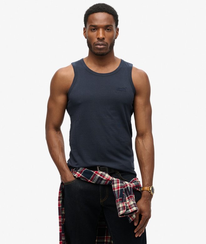 superdry Camiseta sin mangas con logotipo Essential