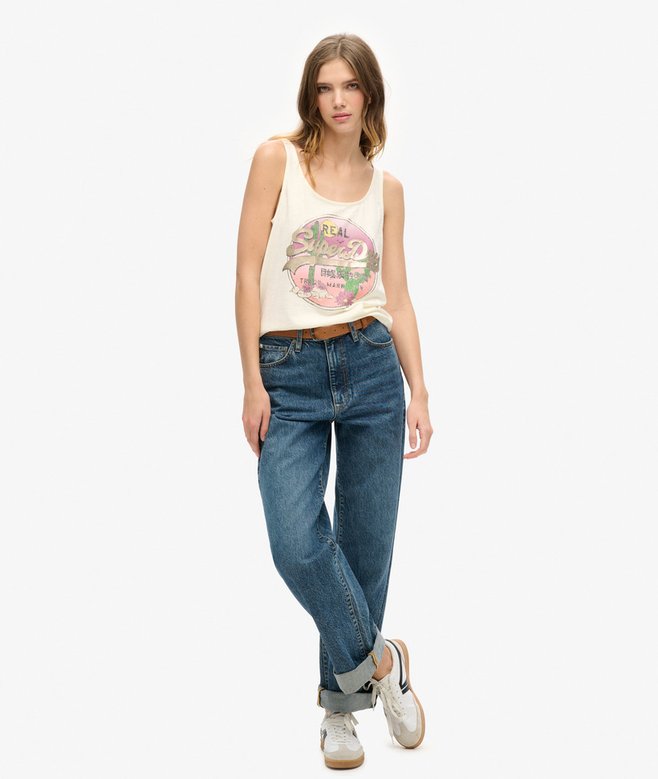 Superdry Camiseta Sin Mangas Con Logotipo Vintage Logo Narrative