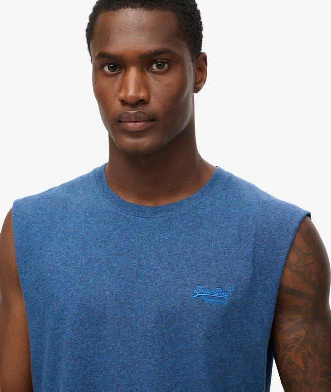 Superdry Camiseta Sin Mangas Essential En Algodón Orgánico Con Logo