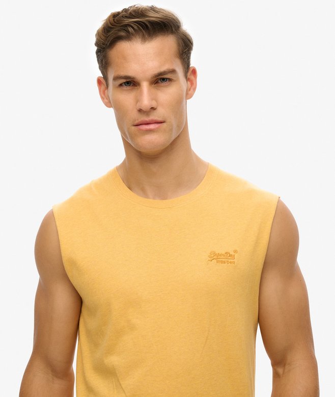 Superdry Camiseta Sin Mangas Essential En Algodón Orgánico Con Logo