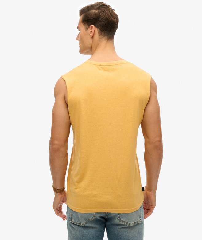 Superdry Camiseta Sin Mangas Essential En Algodón Orgánico Con Logo