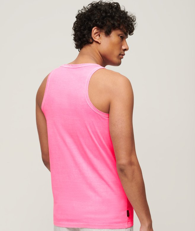 Superdry Camiseta Sin Mangas Fluorescente Con Logotipo Essential
