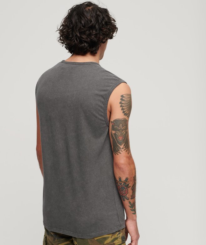 Superdry Camiseta Sin Mangas Gráfica Con Motivo De Banda De Rock