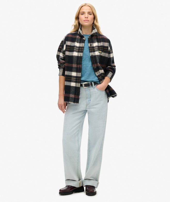 Superdry Camiseta Sobreteñida Con Logotipo Essential