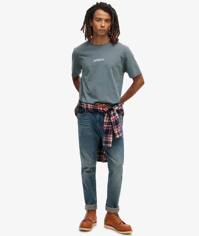 Superdry Camiseta Suelta Con Micrologotipo Estampado