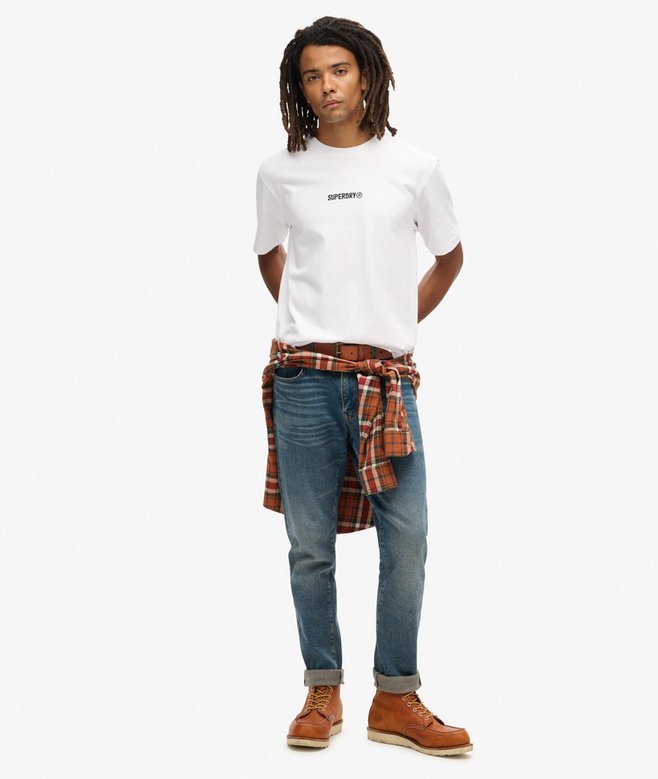 Superdry Camiseta Suelta Con Micrologotipo Estampado