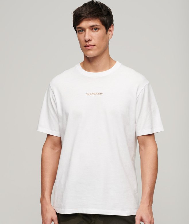 Superdry Camiseta Suelta Con Micrologotipo Estampado
