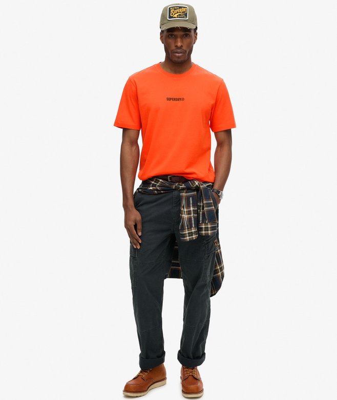 Superdry Camiseta Suelta Con Micrologotipo Estampado
