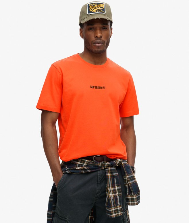 superdry Camiseta suelta con micrologotipo estampado
