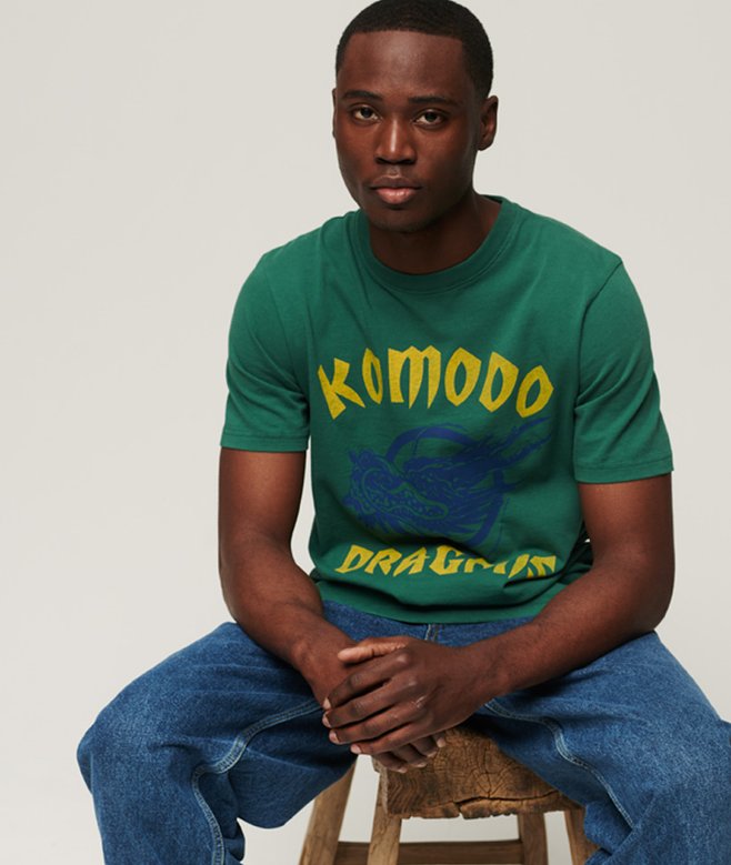 superdry Camiseta Superdry x Komodo Classic Dragon de manga corta