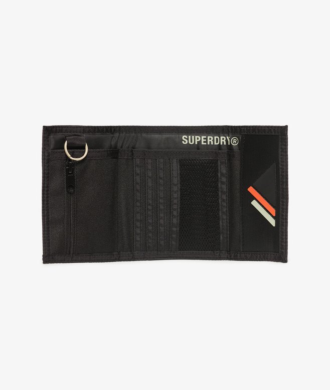 Superdry Cartera Plegable De Lona De Diseño Tríptico