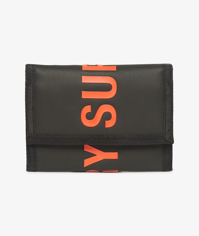 superdry Cartera plegable de lona de diseño tríptico